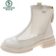 Woodpecker summer new mesh martin boots for women ins trendy thin beige hollow breathable mesh boots fashionable sand boots beige 35