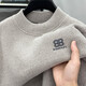 Kangaroo (Daishu) Integrierter Samt Halbschildkragenpullover -Pullover für Männer plus samtig verdickte Chenille -Strick -Basishemd für Winter Thermal Unterwäsche 9859 Schwarz 180/2xl