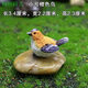Phoebe gardening micro-landscape ornaments bird resin crafts cute simulation bird's nest gardening bonsai decorative bird eggs medium green bird