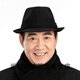 Qian Lianyu painter's doctor's hat men's spring and autumn woolen hat hat middle-aged and elderly men's jazz hat winter old man hat fine woolen black slightly smaller size 57 cm