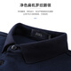 Shanshan (FIRS) Camiseta de manga larga de algodón puro para hombres nuevas rayas bordadas de otoño para hombres Polo826 Maple Leaf Red XL (180)