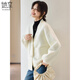 She enjoys autumn and winter knitted cardigan women's plush coat sweater cardigan V-neck thick knitted top T144Z3008