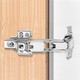 Pupan 165 degree hinge 45 negative 45 buffer angle 13590 corner closet wardrobe wardrobe 180 large angle hinge positive 45 degree buffer wooden door three-dimensional adjustment/nickel color (one price)