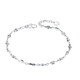 LAOLATU Gypsophila platinum bracelet for women, adjustable bracelet to commemorate love, birthday gift for girlfriend and wife, PT950 platinum bracelet, with quality inspection certificate