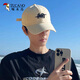 
Woodpecker baseball cap for men and women the same summer sun hat for men and women, men's fashion brand sun protection spring and autumn big head circumference showing face small duckling cap beige white