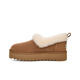 UGG new autumn women's fashionable and comfortable furry collar thick-soled casual slip-on snow boots 1166733 CHE maroon 38