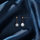 Chao Acer Pearl 18K Gold Earrings Rose Gold Color Gold Earrings Birthday Gift Women's Fairy Dream EEK33702711
