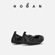 HOGAN women's shoes early autumn new Feminine series H693 fashion ballet shoes casual shoes black 34.5
