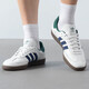 Adidas (adidas) Chaussures masculines de trèfle et chaussures pour femmes 25 S d'été Nouvelles baskets à la mode toe toe basses de couple décontracté Ih4882 / blanc / vert / bleu foncé 40