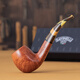 沙芬（SAVINELLI）意大利老式手工进口烟斗石楠木677弯斗过滤烟嘴实木烟斗男士送礼 【帕洛玛系 677型大号弯斗】