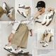 Feiyue offizielle Leinwandschuhe Herrenschuhe Deutsche Trainingschuhe 2025 Sommer Neue Retro Vulcanisierte Schuhe Freizeitsportschuhe Trendy Board Schuhe Rice Brown 42