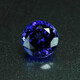 Qianbaolai gemstone loose stone tanzanite sapphire round can be set and processed bright and transparent deep pink fused stone round (4mm)