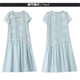 SGJ Luxury Brand Kleid für Frauen 2025 Sommer Neues französisches Retro-Modeperament süß und frischer Rock Aprikosenfarbe L (106-115jin [Jin gleich 0,5 kg]))