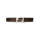 
Gucci (GUCCI) Cooqi Men's Belt Double G Smooth Buckle Black Men's Belt (Width about 4cm) (Give to boyfriend) Coffee 245861 KGDHN 9767 110 (suitable for waist circumference of 105-115cm)