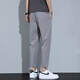 Holzspecker Casual Hosen für Männer Sommer dünne Eis Silk herrugen neun Punkte Hose für neue lose und vielseitige Haremhosen von Männern 718B Hellgrau XL