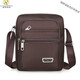 Kuqidaishu italienisch handwerk wasserdichte oxford stofftasche Herrenbeutel One-Shoulder Crossbody-Bag Herren Business Bag Brieftasche Mehrschichtpockt [Y3519 Basismodell]+[Four Pull Black]