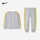 Nike Nike Clothing para niños para niños y niñas Séter de manga larga + pantalones de 2 piezas de primavera y otoño pantalones para niños