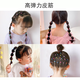 Jing Xiaodi approximately 500 thickened and thickened disposable rubber band headbands high elastic hair rope children's rubber band hair band black