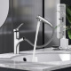 Baño se pueden usar dos salidas para tirar de la cuenca de lavado caliente y fría de lavado de baño lavavajilla de baño de baño uso de ceniza de cenizas de ceniza de ceniza del grifo 3294