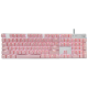 Logitech K845 Teclado mecánico Teclado cableado Computadora de la oficina de tipificación de teclado E-Sports ESPORTES Luminoso Luminoso Customizado personalizado Custom Logitech K845 Té Scroll Cherry Blossom Powder