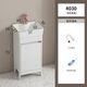 XMSJ Aluminium personnalisé Petit appartement Armoire de salle de bain Planchers Cerramic Basin intégré Balcon Balcon Balcon Basin Basin Porte blanche Porte blanche 4837-Send