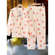 Ultraman Pajamas para niños niñas Spring y otoño Manga larga Algodón puro Cartoon Fina Niña delgada Cotton Medium y Big Children's Home Set Venta caliente Zh Long Wrinkle Tape 585 Flores rosadas 130 Tamaño 12 [Altura recomendada 120-130cm
