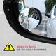 Hochdefinitions-Rückspiegel für Automobile, kleiner runder Spiegel, reales Glas ohne Rahmen, 360-Grad-Rotation einstellbare universelle Umkehrung Blind Winkel 9d-True-Glas + Sichtfeld ist deutlich sichtbar [2 nur] runde Form