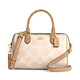 Entraîneur (entraîneur) [Cadeau de Saint-Valentin chinois] sac féminin Rowan Medium Boston Women's One-épaule Crossbodybag pour petite amie Cy679 Milk Tea Print Couleur Association IMXI9