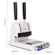 Deli 3888 binding machine financial accounting voucher file punching machine hot melt riveting pipe manual small 33669S 3878S binding machine/binding thickness 30mm