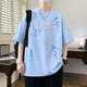 Boledi Teenager Sommer Baumwolle kurzärmelig T-Shirt Sommer 2025 Neuer Stil Handsome Boy Top für Junior High School und Highschool-Schüler 695 Schwarz (einzelne kurzärmelige) hohe Qualität 175 2xl empfohlenes Gewicht 140-160jin [Jin gleich 0,5 kg]