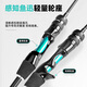 TAIGEK micro-curved horse mouth rod micro-object lure rod ul quick straightening handle 1.8 meters spinning wheel set stream white strips sticks