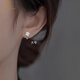 CHOMEL KINSEY Gardenia earrings for women s999 sterling silver new niche design earrings for ear piercing silver earrings for girlfriend Gardenia earrings - small size