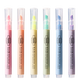 Deli Classic 6-Farben-Textmarker, Prüfungsbewertung, Highlight-Farbe, auffälliger Marker, Büromarker, Tasche, S624, Schulbriefpapier