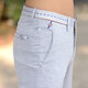 Xia Pinli Summer Thin Korean Style Men's Pantal's Straight Mid-Waist Business Casual Trendy Slim Fit 9905 Modèle #BLUE 28 2,1 pieds