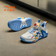 Anta-Kinder-Turnschuhe für Männer- und Frauenschuhe für Frauen für 2025 Herbst Neuer Klettmantel High-Top-Wear-resistenter Maßstab Basketballschuhe [Reverse Scale] Weiß/Blau/Xixia Orange 9930-5 29 Fuß Länge ca. 18 cm