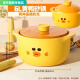 
An Junsheng Internet celebrity little yellow duck casserole soup heat-resistant household high temperature dry-fired and non-cracking ceramic pot soup ceramic pot casserole (single) 1047ml round cover (upgraded thickened spodumene ceramic)