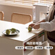 
Genji Wooden Solid Wooden Side Cabinet Rock Slab White Cream Style Tea Cabinet Wall Storage Cabinet Small Apartment Partition (Rubber Wood Warm White) 1 meter Partition Side Cabinet