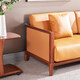 Sofá de paquete suave de madera maciza Guangming Sala de estar simple Combinación de sofá de concubina imperial 3892 Sofá de esquina derecha