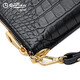 Goldlion wallet handbag 2025 new simple clutch women fashion women's wallet long wrist bag black