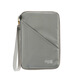 Multifunktionales ID-Paket Passclip-ID-Speicherpaket Air Ticket Clip Travel Storage Bag Card Paket Blau und Grau klein klein