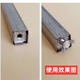 Cat square tube connector square built-in iron nut square connector inner thread seal inner mother shelf connection 10 201 stainless steel single hole M51020