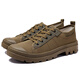Tushilong 3522 genuine Martin shoes men's non-slip wear-resistant work shoes low top hiking shoes fashionable Liberation shoes casual construction site shoes khaki 41