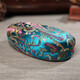 Shantoulin Village Chinese Style Brille Box Brocade Gläsern Box Spezielle Kunsthandwerk Sonnenbrille Box alt im Ausland Orange