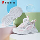 
ABC KIDS children's shoes for children's summer running sports shoes for boys and girls mesh breathable casual shoes 3525Q light pink white 32