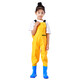 Mengda children's water play one-piece waders, kindergarten waterproof clothes, fishing equipment, baby fishing rain pants, beach clothes, children's yellow overalls, special pocket style 25 shoe size (shoe inner length 16cm)