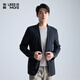 
Lilang [high elastic and easy to care] suit for men's lightweight, wear-resistant, comfortable and smooth suit jacket black 190A