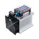 XMSJ Fuled 3 Relé de estado sólido trifásico Conjunto completo de 24 DC AC 380 Módulo Radiador Base FDR3-D4840Z 40A