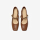 Best 25 Spring Mode Retro Mary Jane Schuhe Dicke High Heel Square Toe Frauen Singles F1509AQ5 Brown 37