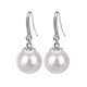 Guanpuge Fat Donglai same style pt950 platinum pearl earrings PT950 natural women's platinum earrings 2024 new style platinum diamond pearl earrings (pearl 9-10mm) partial