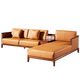 Sofá de paquete suave de madera maciza Guangming Sala de estar simple Combinación de sofá de concubina imperial 3892 Sofá de esquina derecha